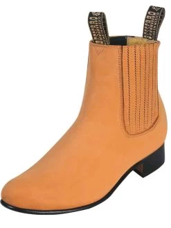 Botines Charros Clasicos De Piel Nobuck Para Hombre 'El Besserro' - ID: 203