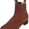 Botines Charros Clasicos De Piel Nobuck Para Hombre 'El Besserro' - ID: 204