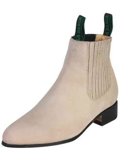 Botines Charros Clasicos De Piel Nobuck Para Hombre 'La Barca' - ID: 217