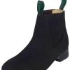 Botines Charros Clasicos De Piel Nobuck Para Hombre 'La Barca' - ID: 219
