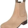 Botines Charros Clasicos De Piel Nobuck Para Hombre 'El Canelo' - ID: 228