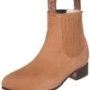 Botines Charros Clasicos De Piel Nobuck Para Hombre 'El Canelo' - ID: 230