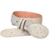 Cinto Vaquero Imitacion De Avestruz Grabado En Piel Vacuno Para Hombre Con Hebilla Ovalada, 1 1/2" Ancho 'El Señor De Los Cielos' - ID: 700