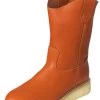 Botas De Trabajo De Tubo Pull-On Con Punta Suave De Piel Genuina Para Hombre 'Establo' - ID: 9905