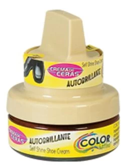 Limpiador De Calzado Crema De Cera Autobrillante Color Marron, 50 Ml 'Color Latino' - ID: 19758