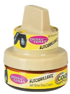 Limpiador De Calzado Crema De Cera Autobrillante Color Cognac, 50 Ml 'Color Latino' - ID: 19762