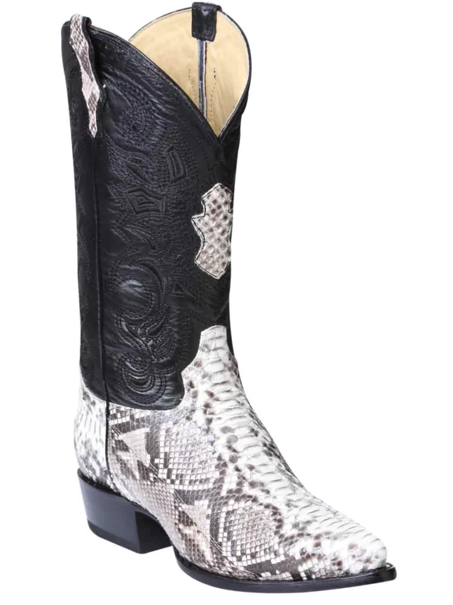 Botas Vaqueras Exoticas De Python Original Para Hombre 'El General' - ID: 32991 - Imagen 4