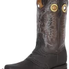 Botas Vaqueras Rodeo Con Antifaz De Piel Genuina Para Hombre 'El General' - ID: 33311