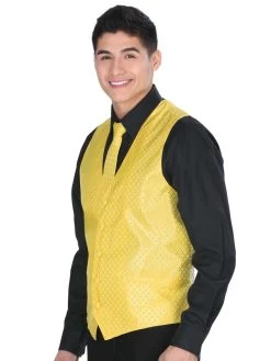 Chaleco De Vestir Amarillo Para Hombre 'El General' - ID: 34155