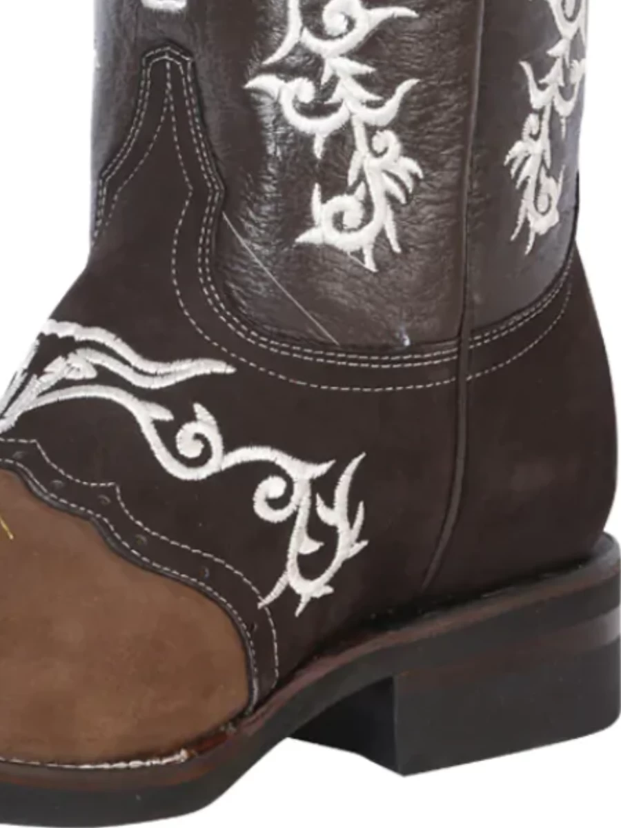 Botas Vaqueras Rodeo Con Antifaz Bordado De Piel Genuina Para Hombre 'El General' - ID: 34311 - Imagen 3