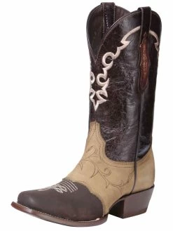 Botas Vaqueras Rodeo Con Antifaz De Piel Genuina Para Mujer 'El General' - ID: 34509