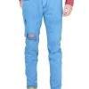 Pantalon De Mezclilla Casual Rasgado Azul Para Hombre 'El General' - ID: 34720
