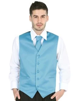 Chaleco De Vestir Turqueza Para Hombre 'El General' - ID: 40316