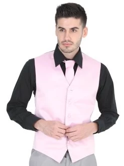 Chaleco De Vestir Rosa Para Hombre 'El General' - ID: 40320