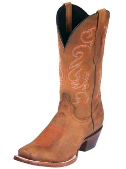 Botas Vaqueras Rodeo Clasicas De Piel Genuina Para Mujer 'El General' - ID: 40659