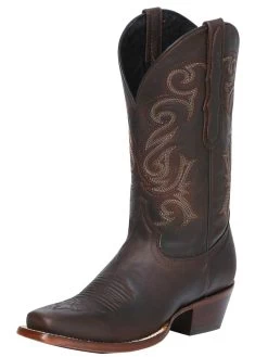 Botas Vaqueras Rodeo Clasicas De Piel Nobuck Para Mujer 'El General' - ID: 40661