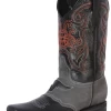 Botas Vaqueras Rodeo Con Antifaz De Piel Genuina Para Hombre 'El General' - ID: 40668