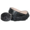 Cinto Vaquero Exotico De Caiman Cola Original/Piel Genuina Para Hombre Con Hebilla Ovalada, 1 1/2" Ancho 'Centenario' - ID: 40695