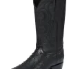 Botas Vaqueras Imitacion De Avestruz Grabado En Piel Vacuno Para Hombre 'El Señor De Los Cielos' - ID: 40836