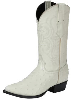 Botas Vaqueras Imitacion De Avestruz Grabado En Piel Vacuno Para Hombre 'El Señor De Los Cielos' - ID: 40839