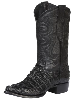 Botas Vaqueras Imitacion De Caiman Cola Grabado En Piel Vacuno Para Hombre 'El Señor De Los Cielos' - ID: 40842