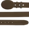 Cinto Vaquero De Piel Nobuck Para Hombre Con Hebilla Ovalada, 1 1/2" Ancho 'El General' - ID: 41104