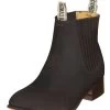 Botines Charros Clasicos De Piel Nobuck Para Mujer/Joven 'El Canelo' - ID: 41427