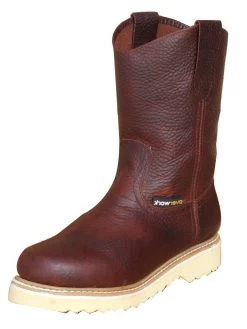 Botas De Trabajo De Tubo Pull-On Con Punta Suave De Piel Genuina Para Hombre 'Overwork' - ID: 41524