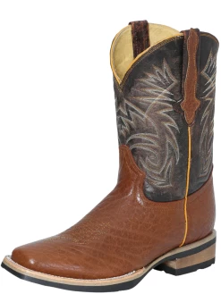 Botas Vaqueras Rodeo Clasicas De Cuello De Toro Para Hombre 'El General' - ID: 41607