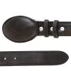 Cinto Vaquero De Piel Genuina Para Hombre Con Hebilla Ovalada, 1 1/2" Ancho 'El General' - ID: 41663