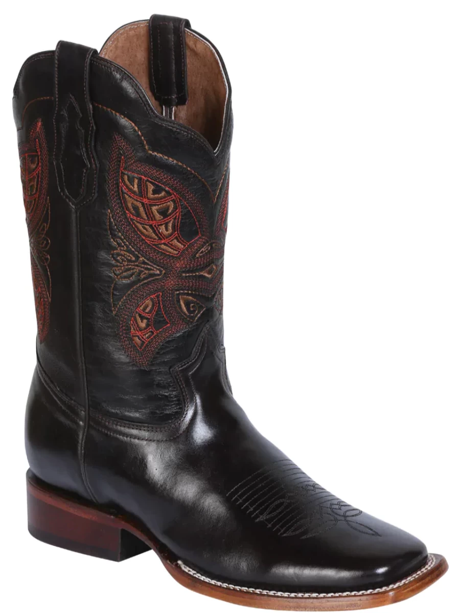 Botas Vaqueras Rodeo Clasicas De Piel Genuina Para Hombre 'El General' - ID: 41990 - Imagen 4