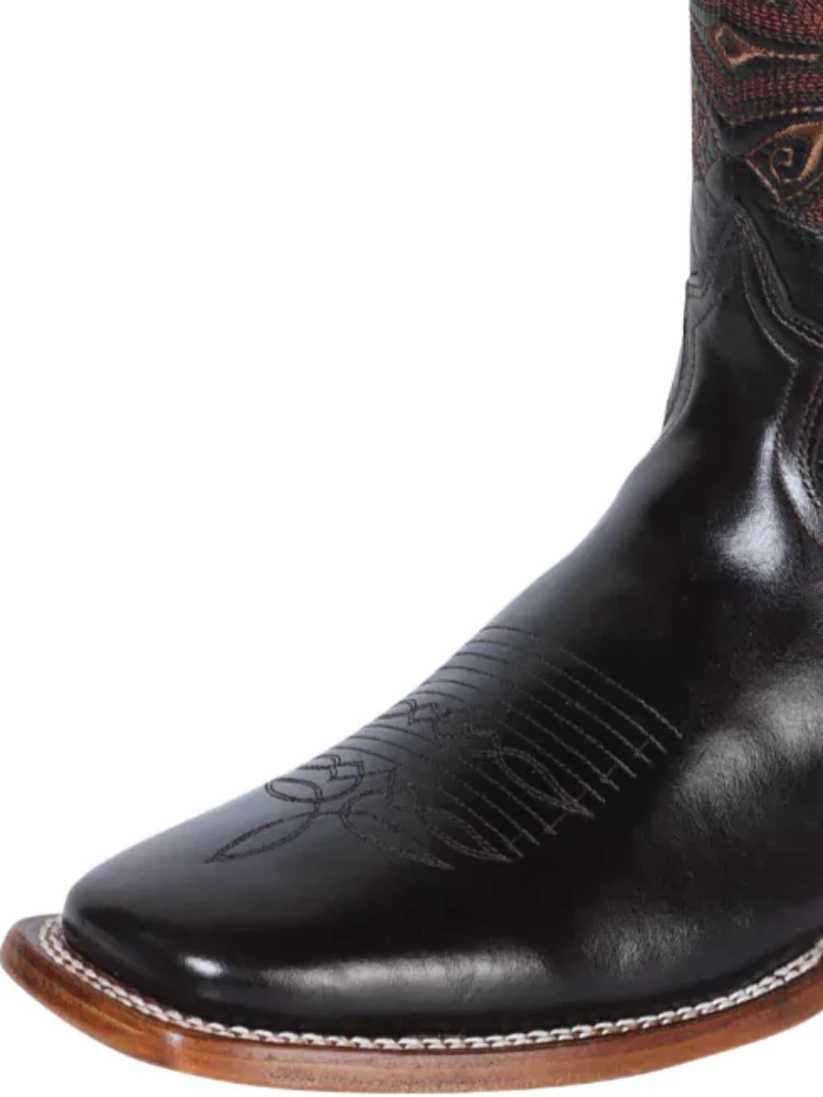 Botas Vaqueras Rodeo Clasicas De Piel Genuina Para Hombre 'El General' - ID: 41990 - Imagen 2