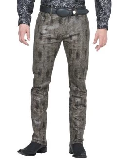Pantalon Casual Estampado Vibora Khaki Para Hombre 'El Señor De Los Cielos' - ID: 42109