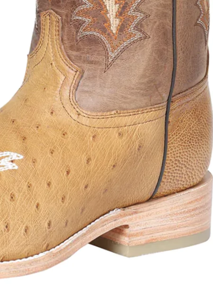 Botas Vaqueras Rodeo Exoticas De Panza De Avestruz Original Para Hombre '100 Años' - ID: 42156 - Imagen 3
