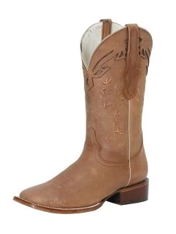 Botas Vaqueras Rodeo Clasicas De Piel Genuina Para Mujer 'The Red Rose Of Texas' - ID: 42258
