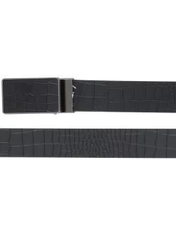 Cinto De Vestir De Piel Genuina Grabado Para Hombre 1 1/2" Ancho 'El General' - ID: 42308