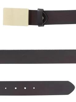 Cinto De Vestir De Piel Genuina Para Hombre 1 1/2" Ancho 'El General' - ID: 42316