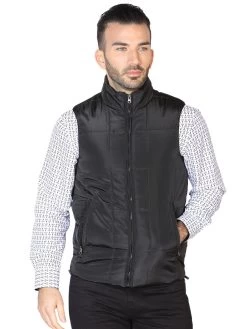 Chaleco Acolchado Ultraligero Negro Para Hombre 'El Señor De Los Cielos' - ID: 42612
