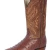 Botas Vaqueras Exoticas De Avestruz Original Para Hombre '100 Años' - ID: 42767