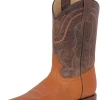Botas Vaqueras Rodeo Clasicas De Piel Genuina Para Hombre 'El General' - ID: 42995