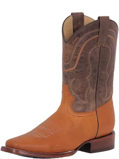 Botas Vaqueras Rodeo Clasicas De Piel Genuina Para Hombre 'El General' - ID: 42995