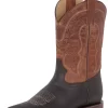 Botas Vaqueras Rodeo Clasicas De Piel Genuina Para Hombre 'El General' - ID: 43004
