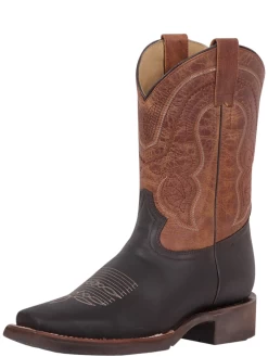 Botas Vaqueras Rodeo Clasicas De Piel Genuina Para Hombre 'El General' - ID: 43004