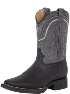 Botas Vaqueras Rodeo Clasicas De Piel Genuina Para Hombre 'El General' - ID: 43006