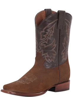 Botas Vaqueras Rodeo Clasicas De Piel Genuina Para Hombre 'El General' - ID: 43008