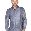 Camisa Casual Manga Larga Estampada Negro/Negro Para Hombre 'El Señor De Los Cielos' - ID: 43021
