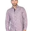 Camisa Casual Manga Larga Estampada Morado Para Hombre 'El Señor De Los Cielos' - ID: 43054