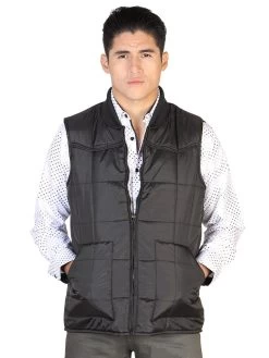 Chaleco Acolchado Ultraligero Negro Para Hombre 'El Señor De Los Cielos' - ID: 43158