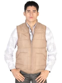 Chaleco Acolchado Ultraligero Caqui Para Hombre 'El Señor De Los Cielos' - ID: 43159