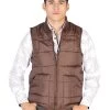 Chaleco Acolchado Ultraligero Cafe Para Hombre 'El Señor De Los Cielos' - ID: 43160